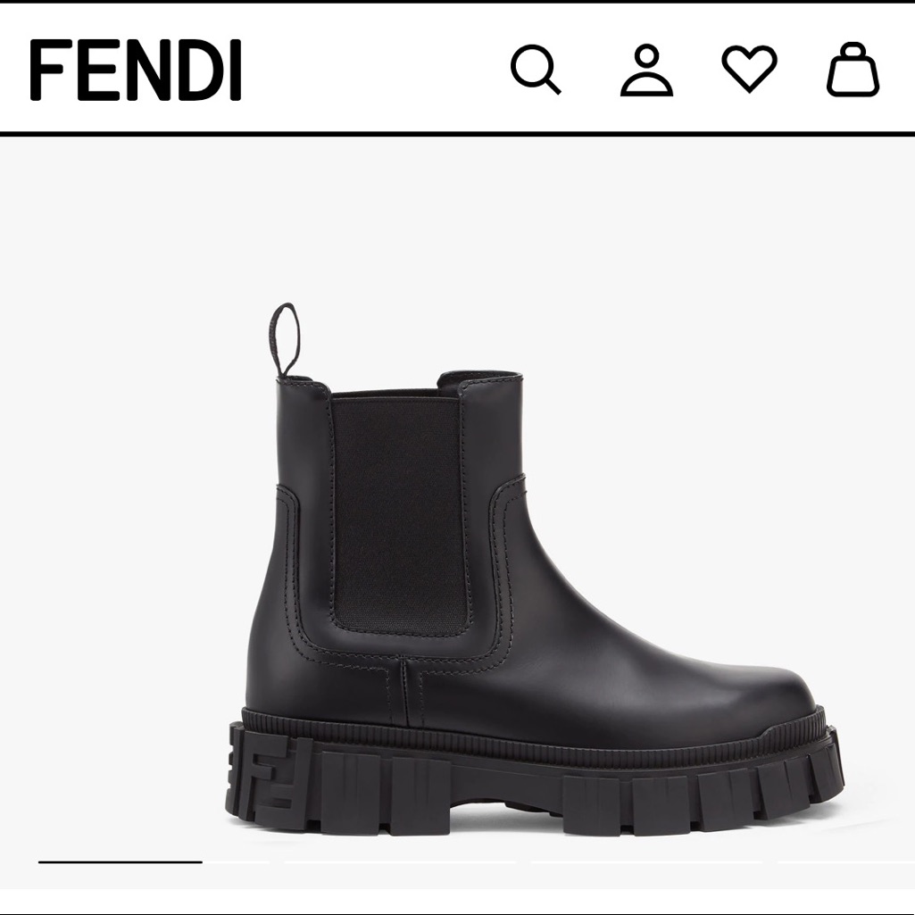 Mens Fendi Boots Size 41 Brand New